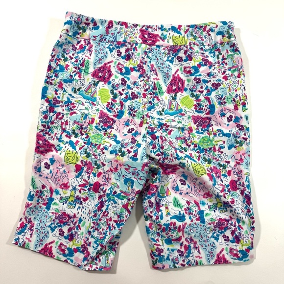 Lulu B Pull On 10” Printed Shorts Size 12 Resort - Picture 2 of 7